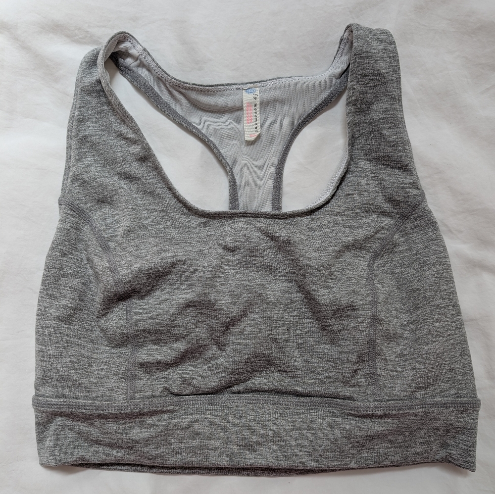 Free People F P Movement Sports Bra Gray Medium